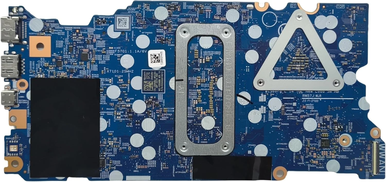 مادربرد جایگزین لپ تاپ 213276-1 Cyborg L14 TGL New Load SW برای Dell Latitude 3520، برد اصلی سیستم با پردازنده i7-1165G7 و MX350 2G VRAM، شماره قطعه 0N9V8V N9V8V