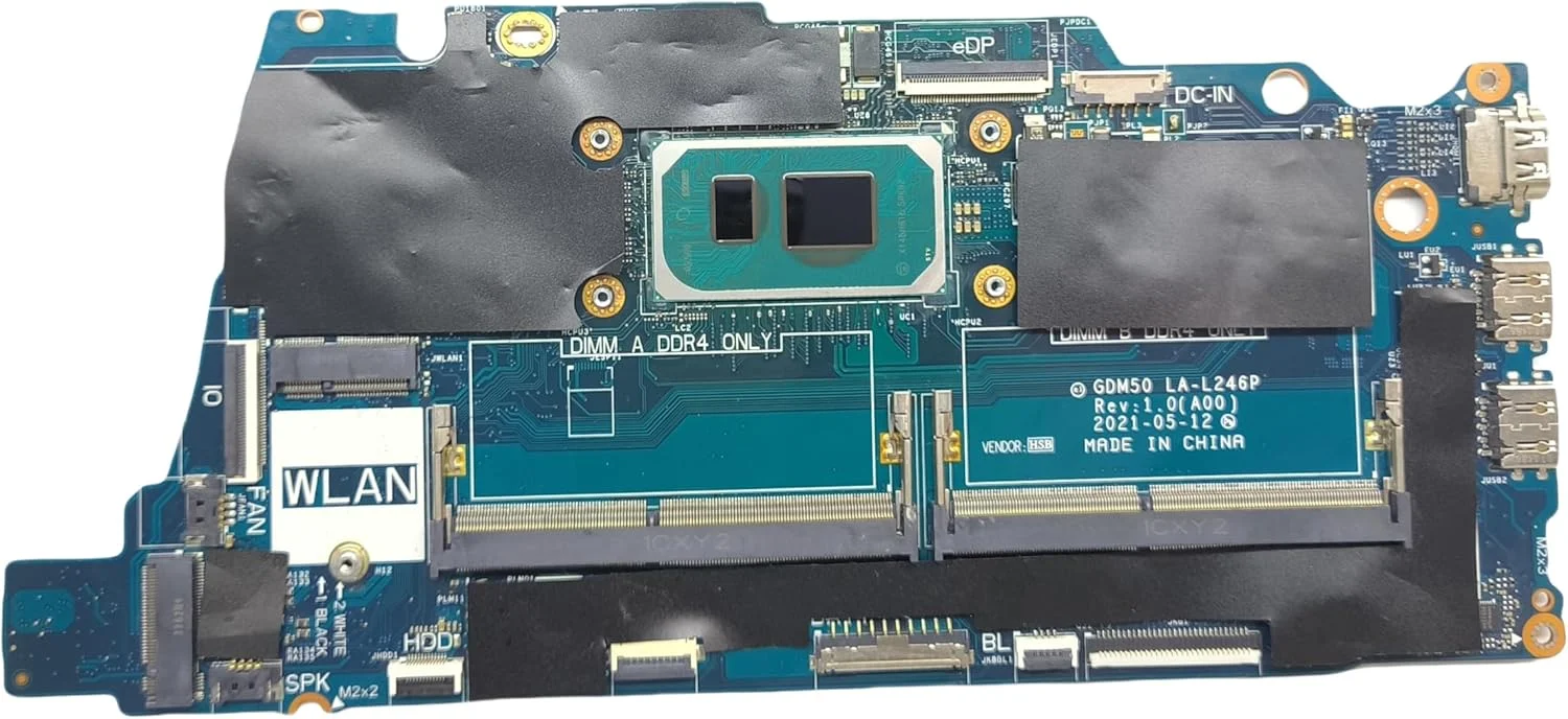 مادربرد جایگزین لپ تاپ GDM50 LA-L246P برای Dell Inspiron 15 3511، برد سیستم با پردازنده i7-1165G7، شماره قطعه 0G8K1R G8K1R