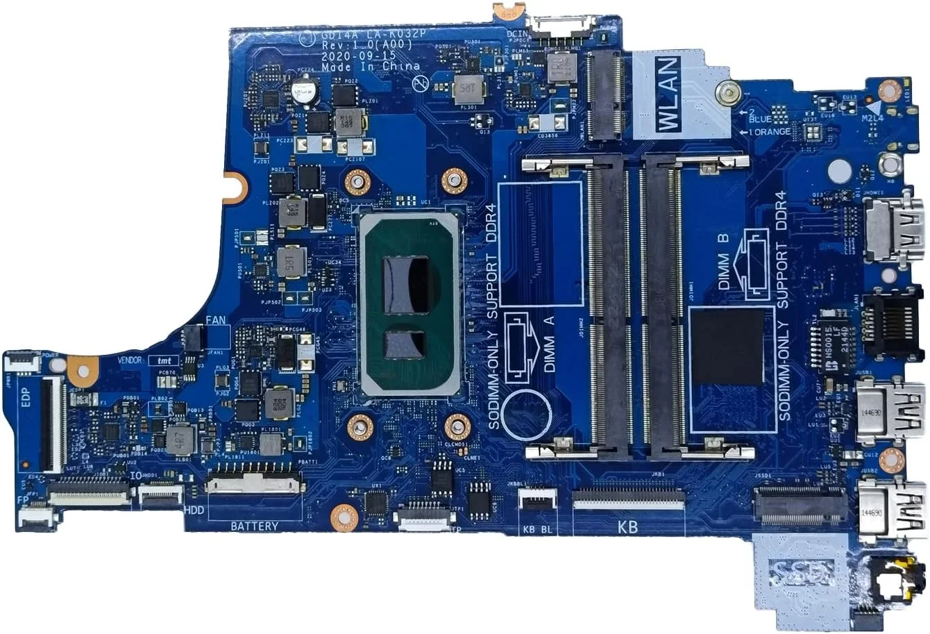 مادربرد جایگزین لپ تاپ GDI4A LA-K032P برای Dell Inspiron 3501 با پردازنده i7-1165G7، شماره قطعه 084CD4 84CD4