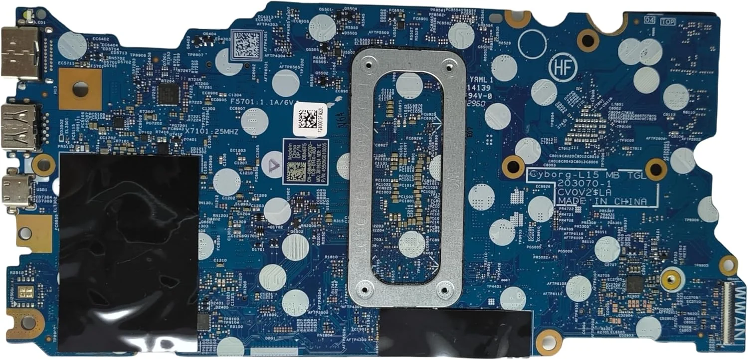 مادربرد جایگزین لپ تاپ سایبورگ L 15 TGL 203070-1 برای Dell Latitude 3520، برد اصلی سیستم با پردازنده i7-1165G7، شماره قطعه 08N6T5 8N6T5