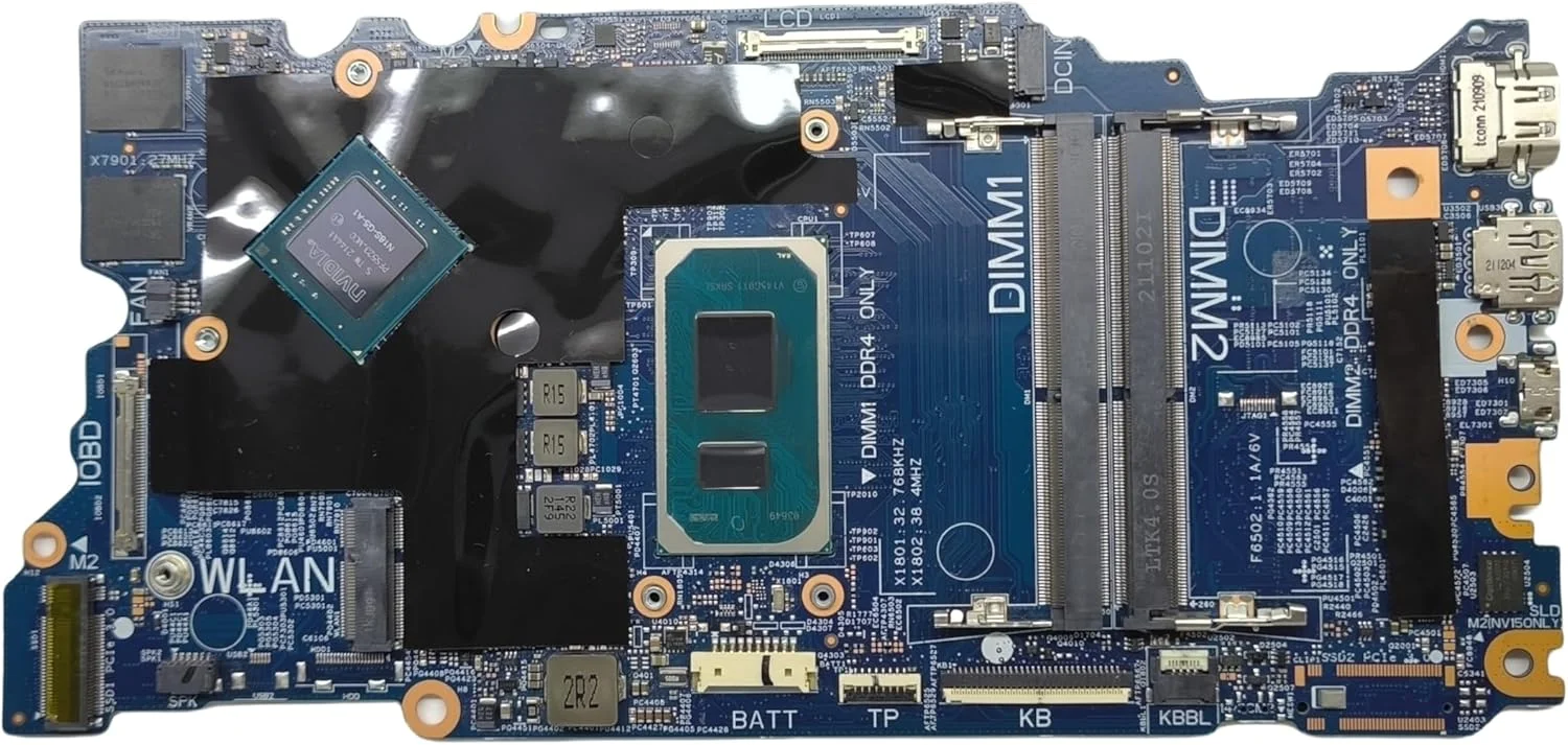 مادربرد جایگزین لپ تاپ Cyborg 14TGL 19856-1 برای Dell Inspiron 5510، پردازنده i7-11390H، گرافیک MX450 2G، شماره قطعه 04T9R9 4T9R9