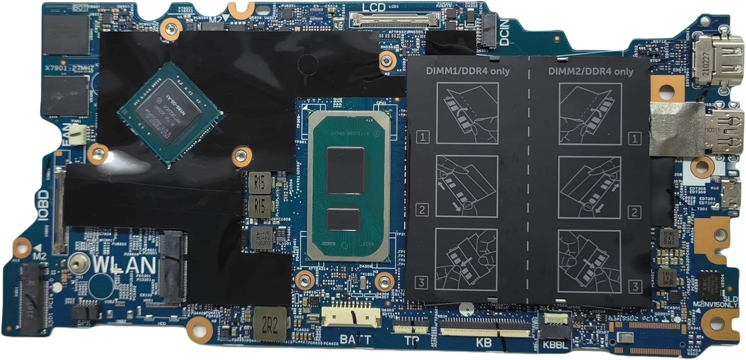 مادربرد جایگزین لپ تاپ Cyborg 14TGL 19856-1 برای Dell Inspiron 5510، پردازنده i7-11370H، گرافیک MX450 2G، شماره قطعه 0MT91G MT91G