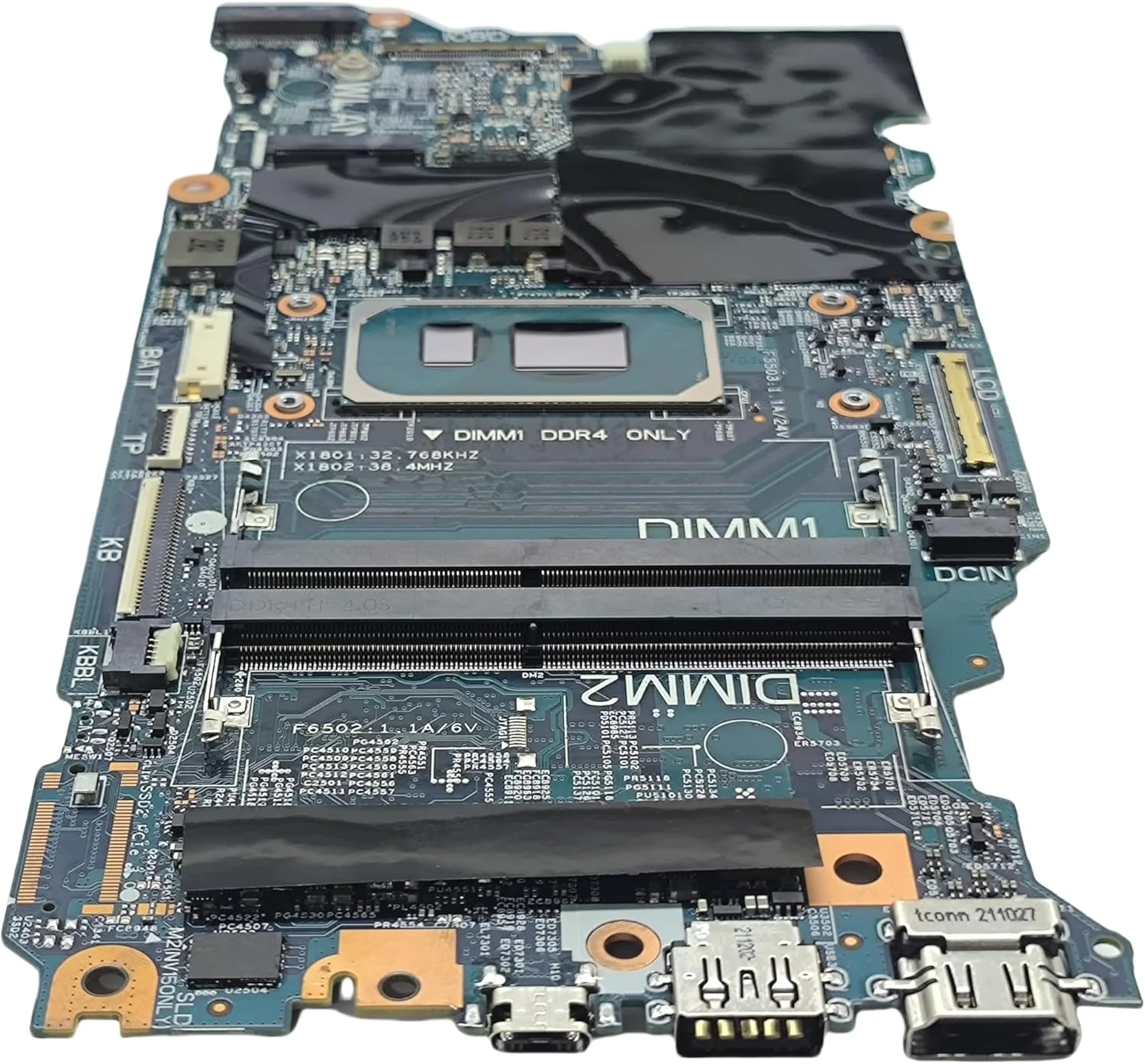 مادربرد جایگزین لپ تاپ سایبورگ 14TGL 19856-1 برای Dell inspiron 5410، برد اصلی سیستم با پردازنده i7-11390H، شماره قطعه 012XM5 12XM5