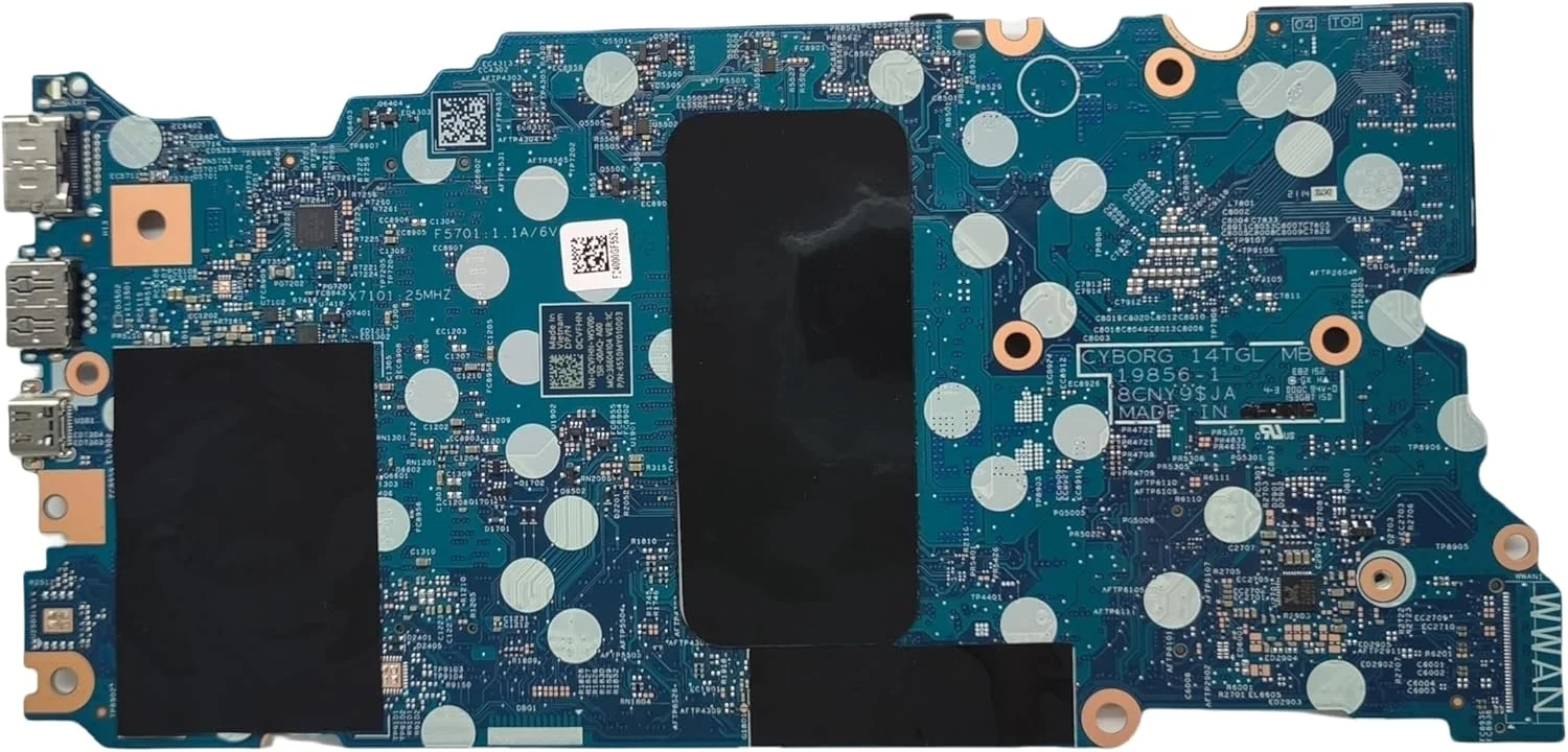 مادربرد جایگزین لپ تاپ سایبورگ 14TGL 19856-1 برای Dell Inspiron 5518، برد اصلی سیستم با پردازنده i7-11370H، شماره قطعه 0CVFHN CVFHN