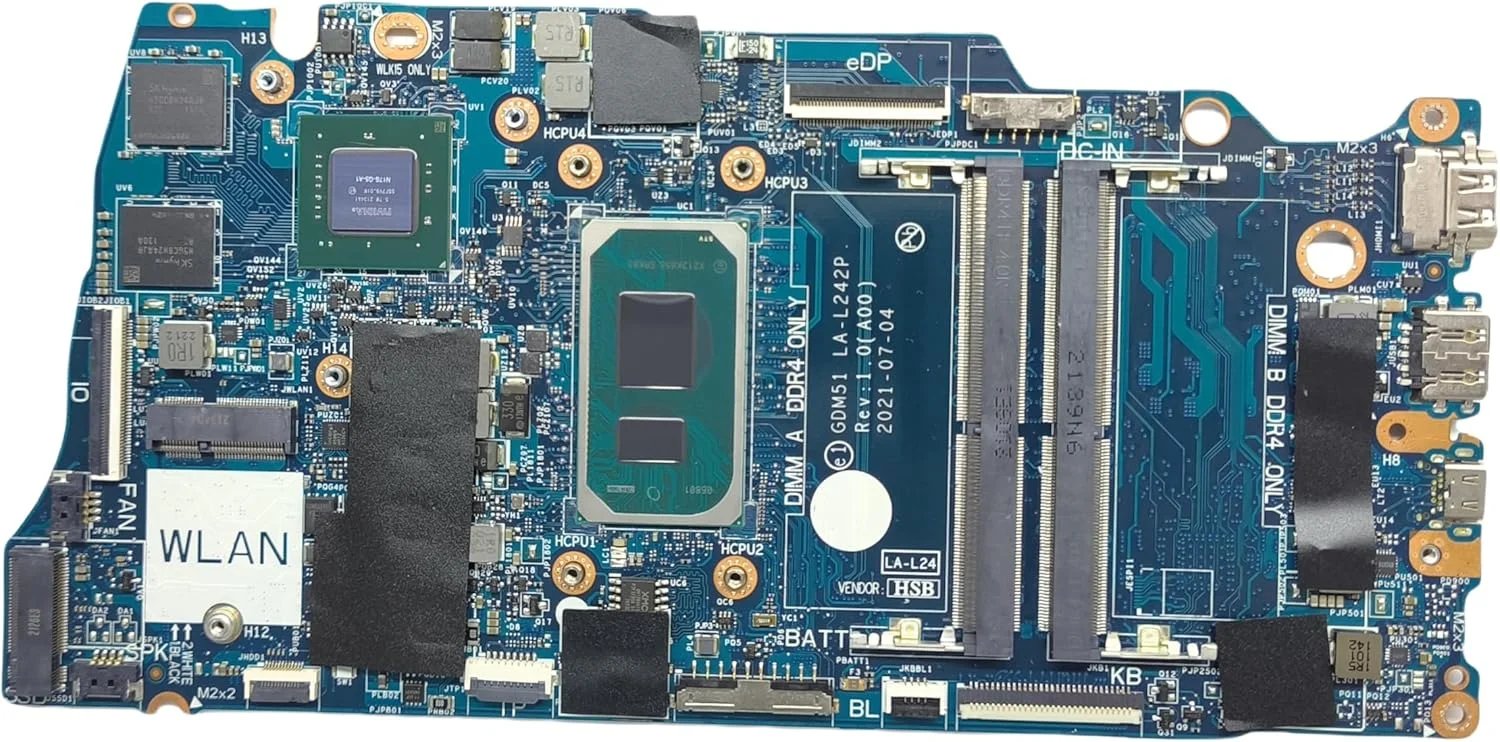 مادربرد جایگزین لپ تاپ GDM51 LA-L242P برای Dell Vostro 15 3510، پردازنده i5-1135G7، گرافیک MX350 2G، شماره قطعه 0K2KT8 K2KT8 مادربرد جایگزین لپ تاپ GDM51 LA-L242P برای Dell Vostro 15 3510، پردازنده i5-1135G7، گرافیک MX350 2G، شماره قطعه 0K2KT8 K2KT8