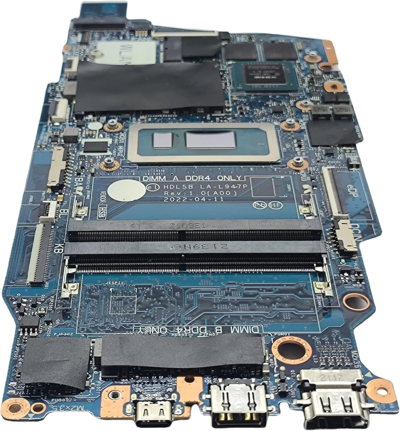 مادربرد جایگزین لپ تاپ HDL5B LA-L947P برای Dell Vostro 3520، پردازنده i5-1235U، گرافیک MX550 2G VRAM، شماره قطعه 05PVTC 5PVTC