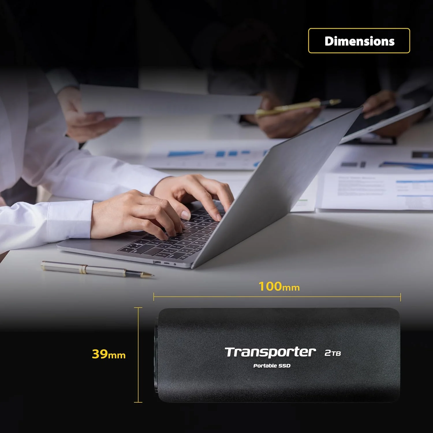 حافظه اس اس دی اکسترنال قابل حمل 2 ترابایتی Patriot Memory Transporter Type-C - درایو حالت جامد - PTP2TBPEC