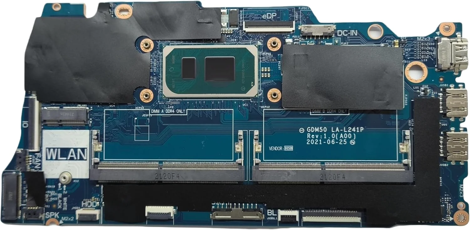 مادربرد جایگزین لپ تاپ GDM50 LA-L241P مناسب برای Dell Vostro 15 3510 با پردازنده i5-1135G7 مدل 08W07R 8W07R