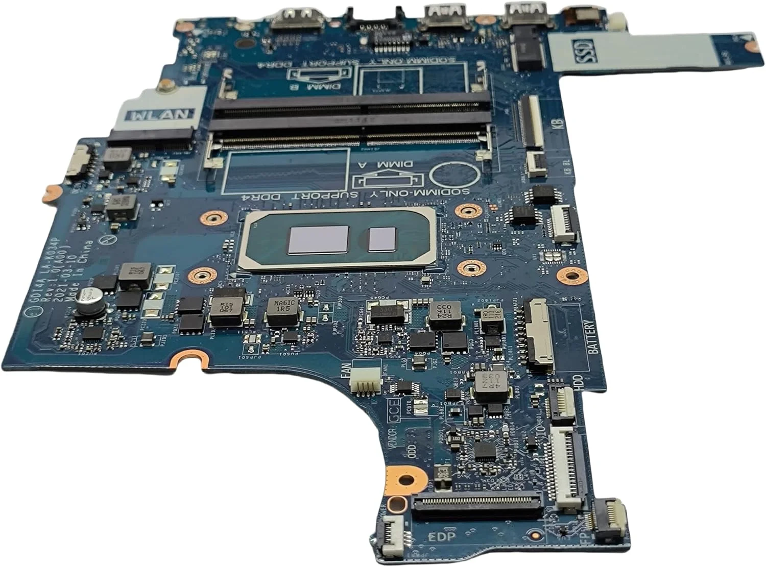 مادربرد جایگزین لپ تاپ GDI4A LA-K034P برای Dell Vostro 3500، پردازنده i5-1135G7، شماره قطعه 04C7JW 4C7JW مادربرد جایگزین لپ تاپ GDI4A LA-K034P برای Dell Vostro 3500، پردازنده i5-1135G7، شماره قطعه 04C7JW 4C7JW