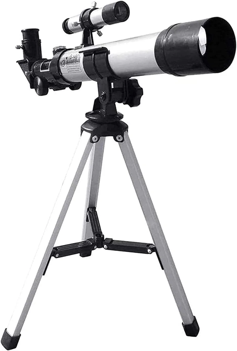 تلسکوپ منکسوری مبتدی نجومی 40 میلی‌متری با 2 چشمی، سه‌پایه، تلسکوپ مسافرتی فوق‌العاده شفاف برای بزرگسالان