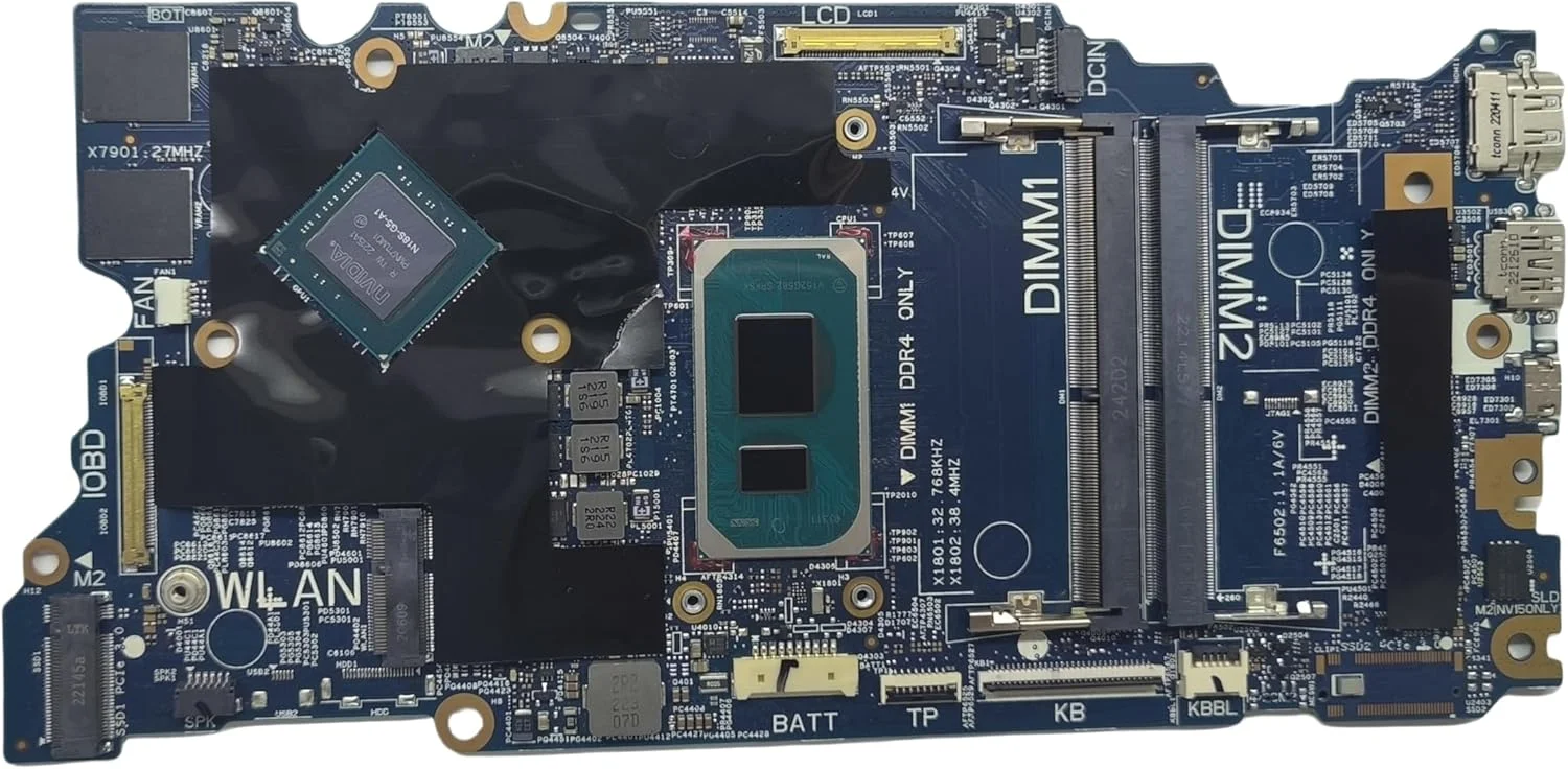 مادربرد جایگزین لپ تاپ Cyborg 14TGL 19856-1 برای Dell inspiron 5510، برد اصلی سیستم با پردازنده i5-11320H و کارت گرافیک MX450 2G VRAM، شماره قطعه 0PY708 PY708 مادربرد جایگزین لپ تاپ Cyborg 14TGL 19856-1 برای Dell inspiron 5510، برد اصلی سیستم با پردازنده i5-11320H و کارت گرافیک MX450 2G VRAM، شماره قطعه 0PY708 PY708