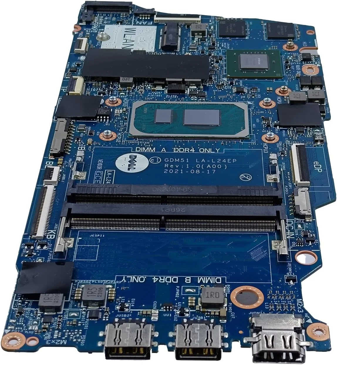 مادربرد جایگزین برای دل Inspiron 15 3511 مدل GDM51 LA-L24EP با پردازنده i5-1135G7 و کارت گرافیک MX350 2GB، شماره قطعه 00T6KC 0T6KC مادربرد جایگزین برای دل Inspiron 15 3511 مدل GDM51 LA-L24EP با پردازنده i5-1135G7 و کارت گرافیک MX350 2GB، شماره قطعه 00T6KC 0T6KC