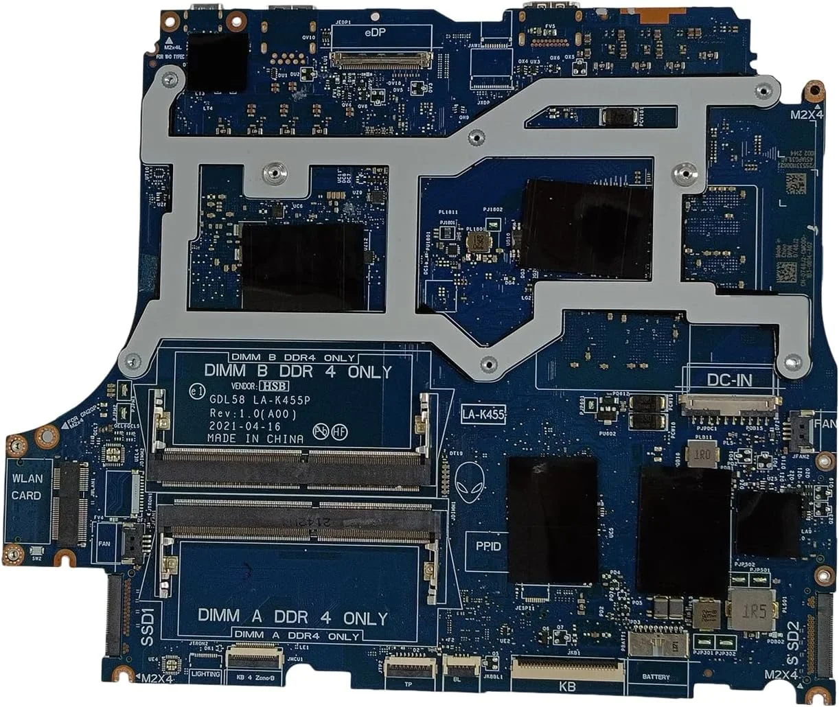 جایگزین مادربرد دل G15 5511 مدل GDL58 LA-K455P، برد اصلی سیستم با پردازنده i5-11260H و کارت گرافیک RTX 3050 4GB، شماره قطعه 0746J2 746J2 جایگزین مادربرد دل G15 5511 مدل GDL58 LA-K455P، برد اصلی سیستم با پردازنده i5-11260H و کارت گرافیک RTX 3050 4GB، شماره قطعه 0746J2 746J2