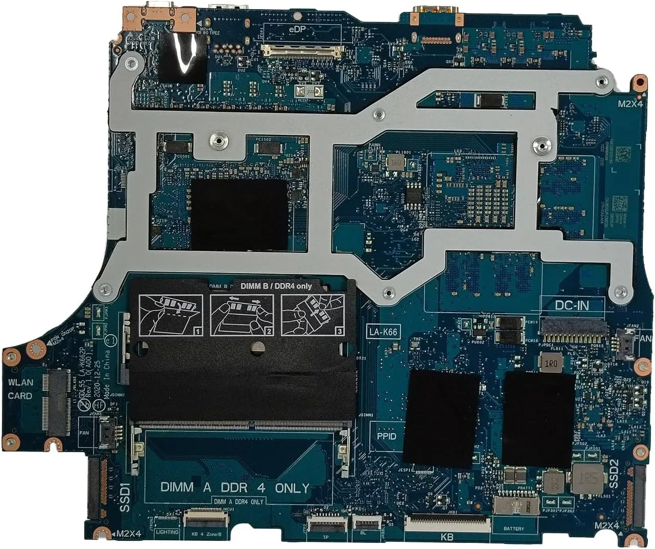 مادربرد جایگزین برای دل G15 5510 مدل GDL55 LA-K662P، پردازنده i5-10500H، کارت گرافیک RTX 3050 Ti 4GB، شماره قطعه 050GJP 50GJP مادربرد جایگزین برای دل G15 5510 مدل GDL55 LA-K662P، پردازنده i5-10500H، کارت گرافیک RTX 3050 Ti 4GB، شماره قطعه 050GJP 50GJP
