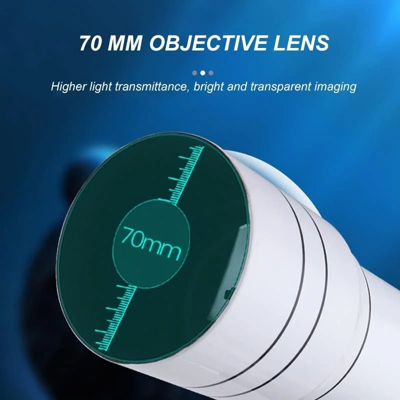 تلسکوپ نجومی با دهانه 70 میلی‌متری، تلسکوپ‌های فضایی انکساری برای نجوم (کیف پشتی 40070)