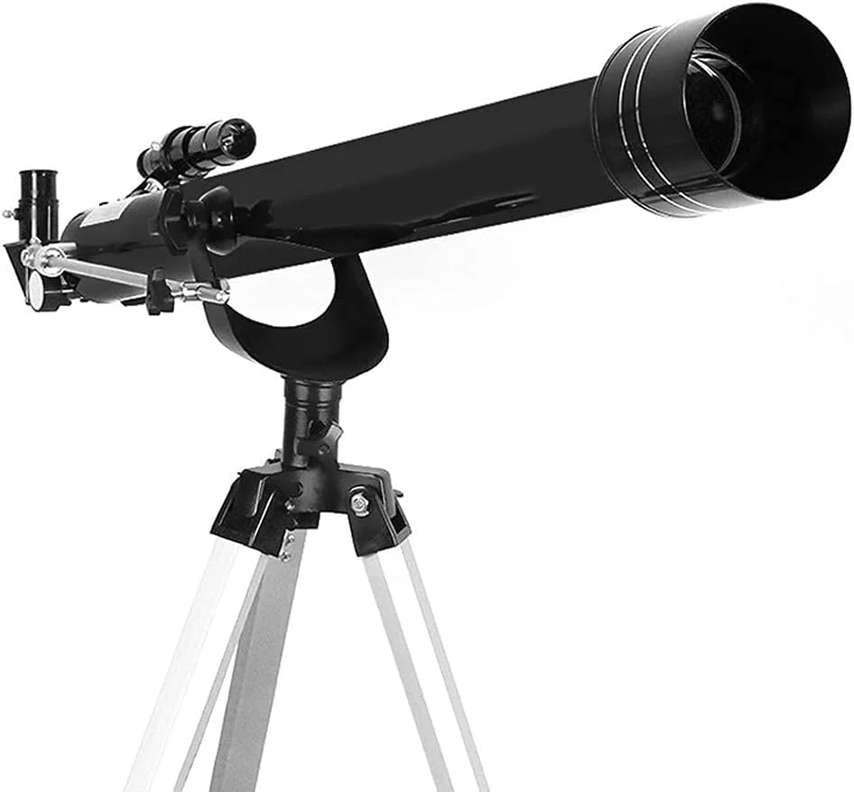 تلسکوپ نجومی با کیفیت عالی 900/60 میلی‌متری به همراه پایه، تلسکوپ منکسر کننده فضای باز با قابلیت زوم برای علاقه‌مندان به نجوم