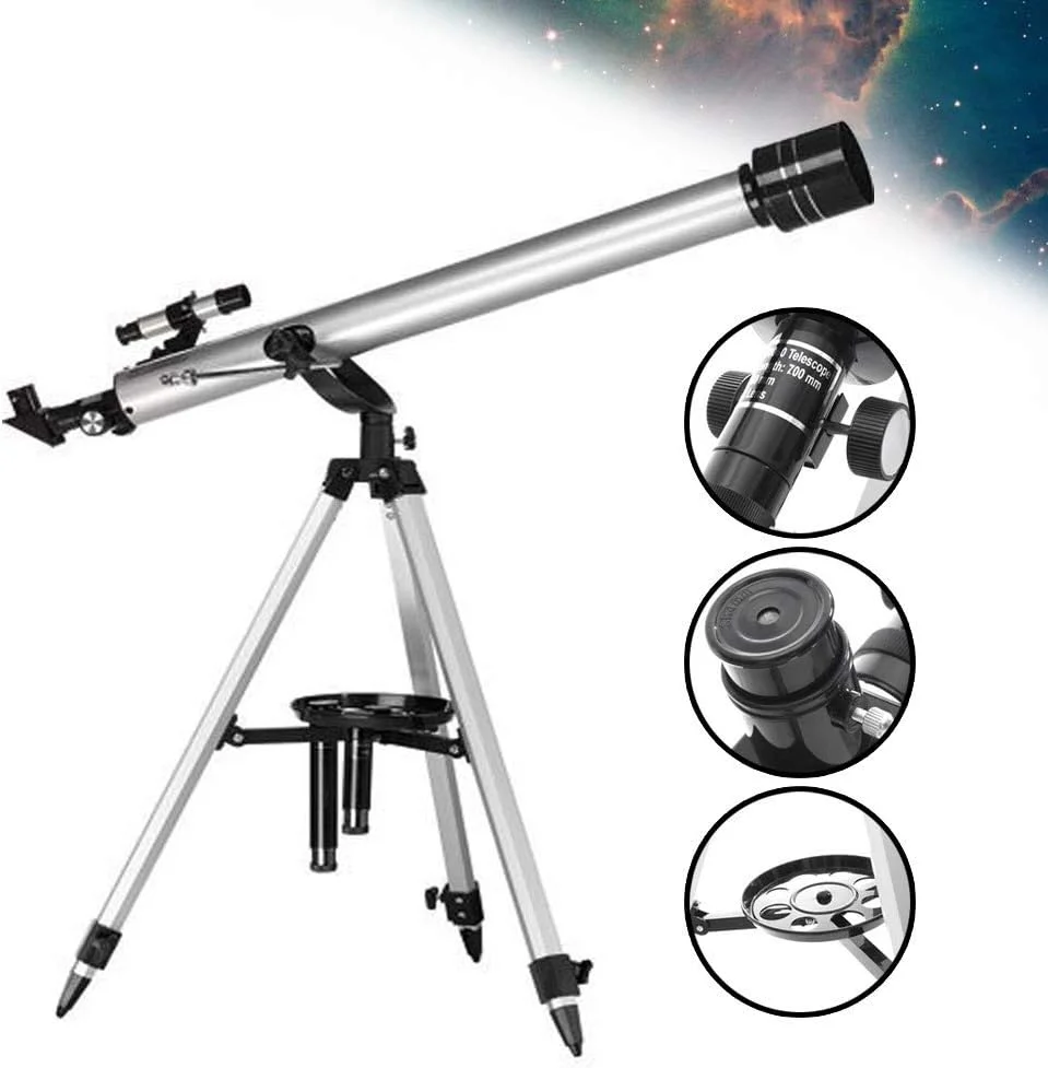 تلسکوپ نجومی انکساری ایکتو مدل Starwatcher به همراه سه پایه (F70060)