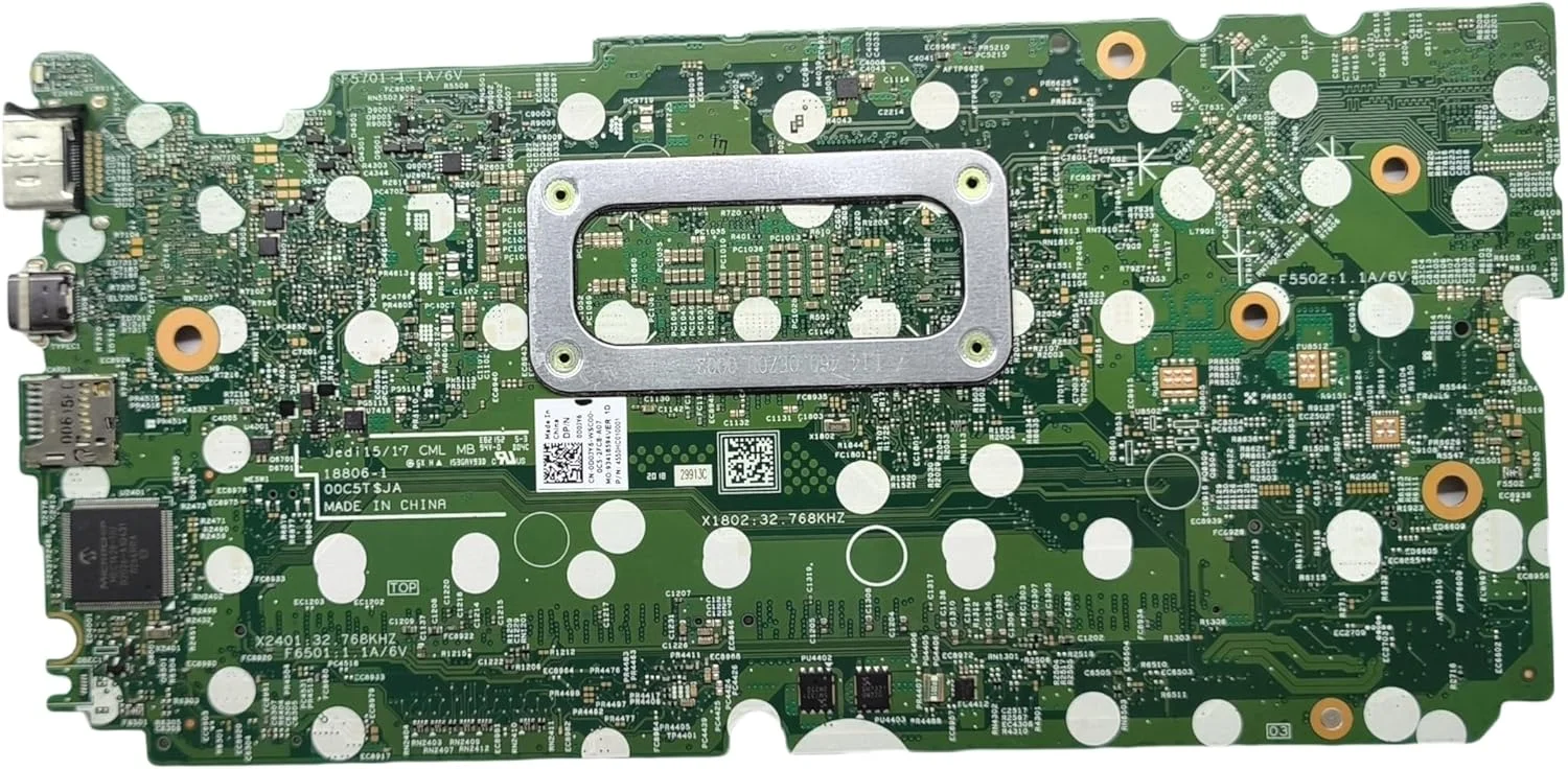 مادربرد جایگزین لپ تاپ JEDI15/17 CML MB 18806-1 برای Dell Inspiron 7591 2-in-1 با پردازنده i5-10210U شماره قطعه 0D0JY6 D0JY6 مادربرد جایگزین لپ تاپ JEDI15/17 CML MB 18806-1 برای Dell Inspiron 7591 2-in-1 با پردازنده i5-10210U شماره قطعه 0D0JY6 D0JY6