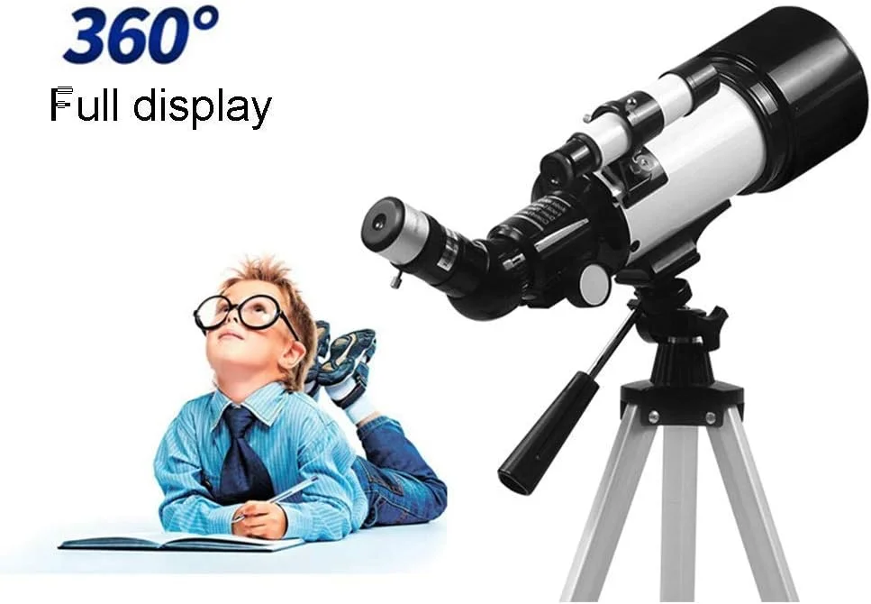 تلسکوپ نجومی کودکان TEmkin، دهانه 70 میلی‌متری، تلسکوپ شکستنی نجومی 400 میلی‌متری، تلسکوپ فضایی دانشجویی سطح مبتدی حرفه‌ای برای رصد ستارگان، تلسکوپ مسافرتی قابل حمل