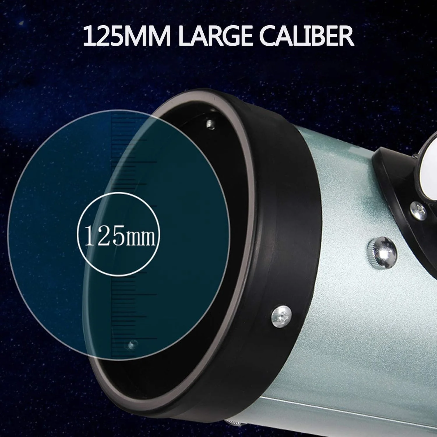 تلسکوپ نجومی زوم 350X HD تک چشمی فضای باز، تلسکوپ شکستی نجومی 700/125 میلی‌متری برای تماشای آسمان/ستاره/ماه/پرندگان، همراه با سه‌پایه