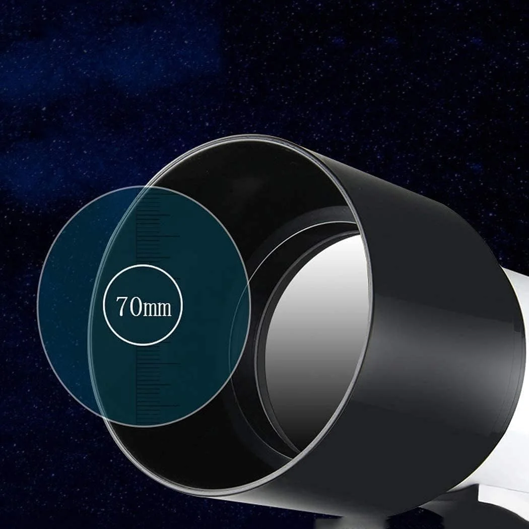 تلسکوپ نجومی کودکان و بزرگسالان برای مبتدیان، با فاصله کانونی 700 میلی‌متر، شکست نور با بزرگنمایی 234 برابر، محدوده رانندگی، پوشش کامل شیشه ای اپتیکال