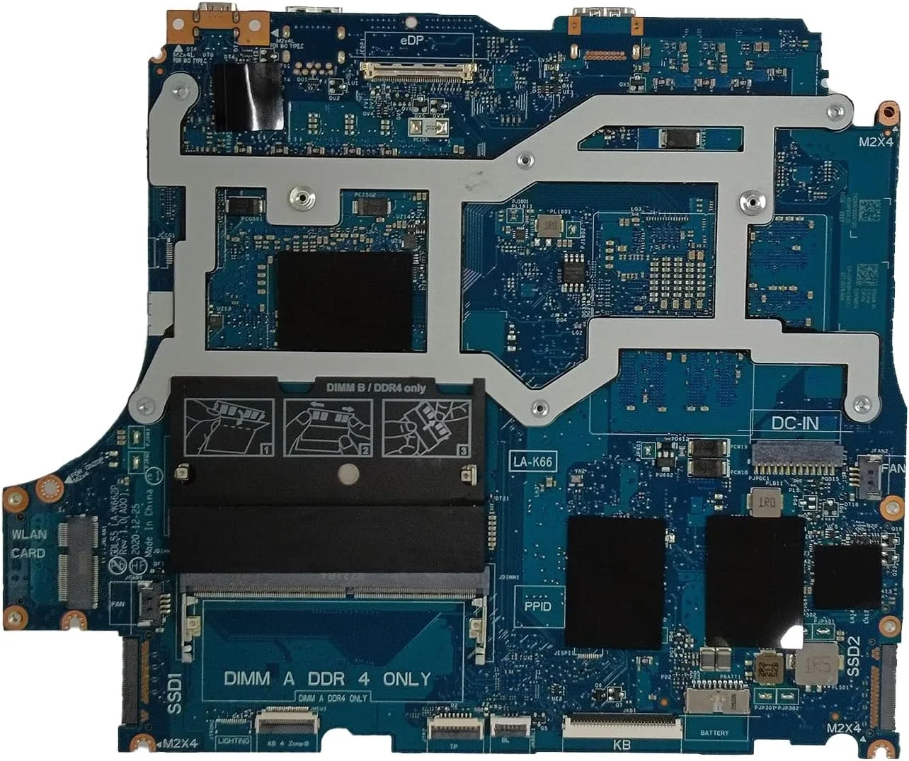 مادربرد جایگزین برای دل G15 5510 مدل GDL55 LA-K662P، پردازنده i5-10200H، کارت گرافیک RTX 3050 4GB، شماره قطعه 03FM5H 3FM5H مادربرد جایگزین برای دل G15 5510 مدل GDL55 LA-K662P، پردازنده i5-10200H، کارت گرافیک RTX 3050 4GB، شماره قطعه 03FM5H 3FM5H