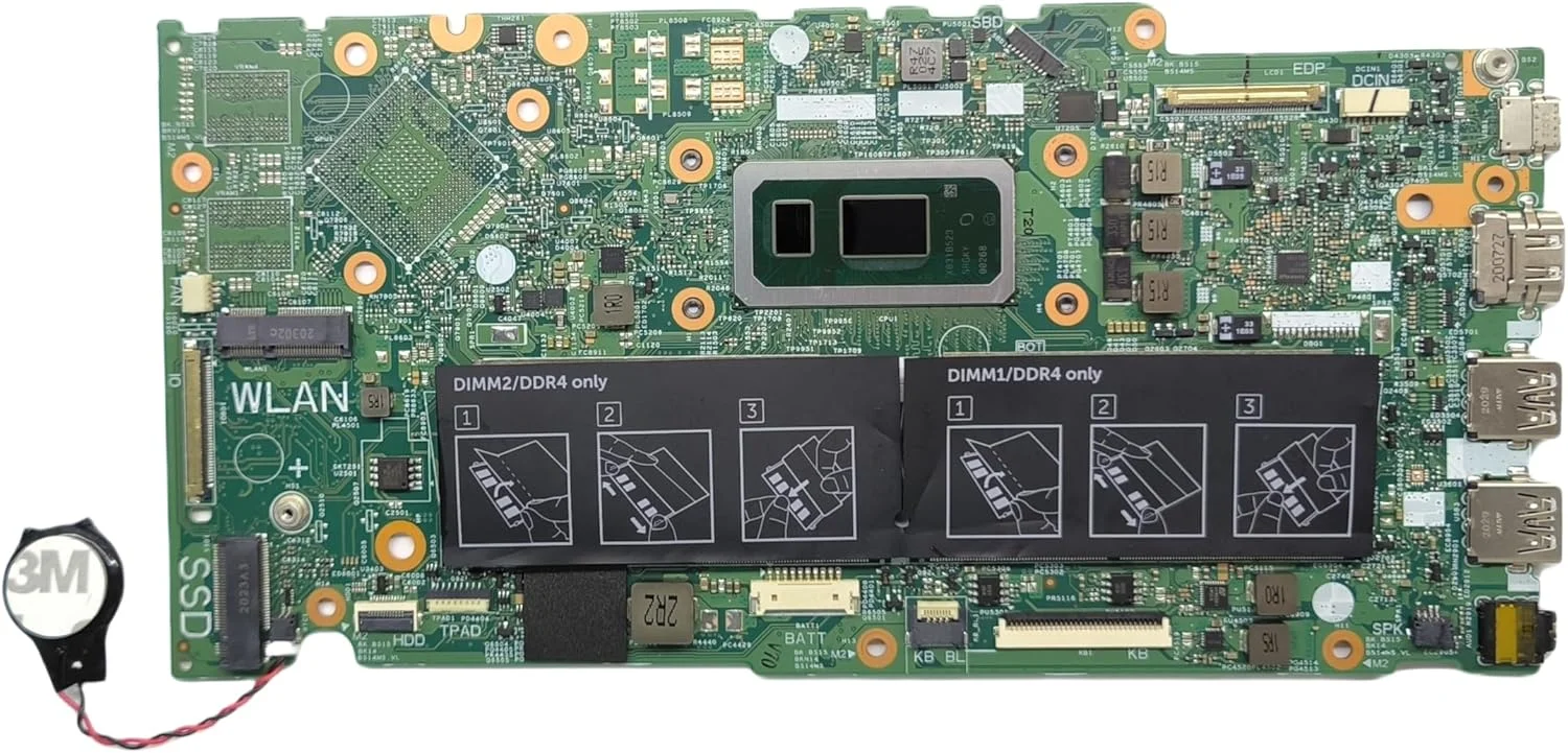مادربرد جایگزین لپ تاپ مدل Bucky/BenSolo WHL/CNL 17859-1 برای Dell Inspiron 5591 2-in-1، پردازنده i5-10210U، شماره قطعه 03XWXY 3XWXY