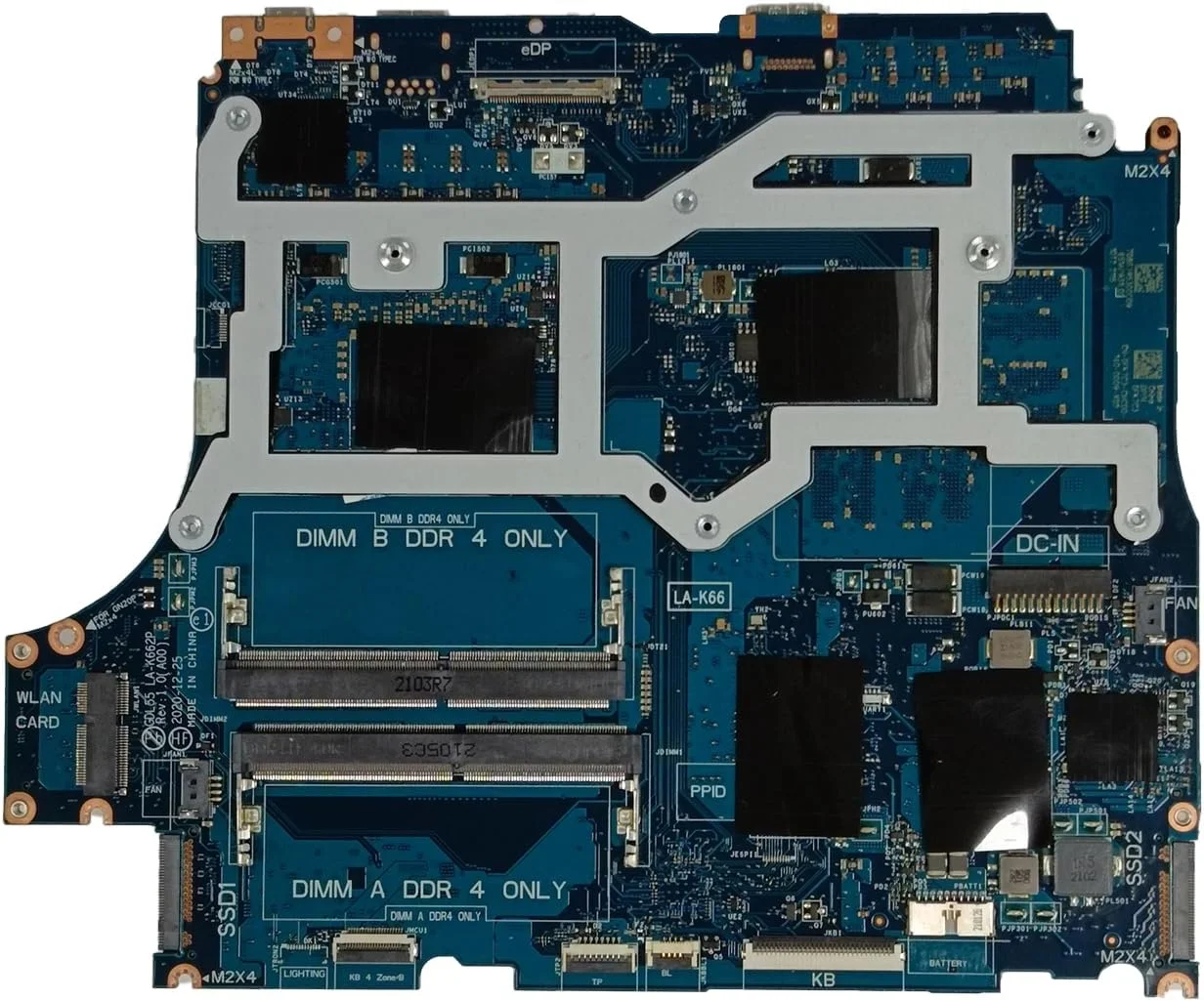 مادربرد جایگزین برای دل G15 5510 مدل GDL55 LA-K662P، پردازنده i5-10200H، کارت گرافیک RTX 3050 4GB، شماره قطعه 0FK7C3 FK7C3 مادربرد جایگزین برای دل G15 5510 مدل GDL55 LA-K662P، پردازنده i5-10200H، کارت گرافیک RTX 3050 4GB، شماره قطعه 0FK7C3 FK7C3