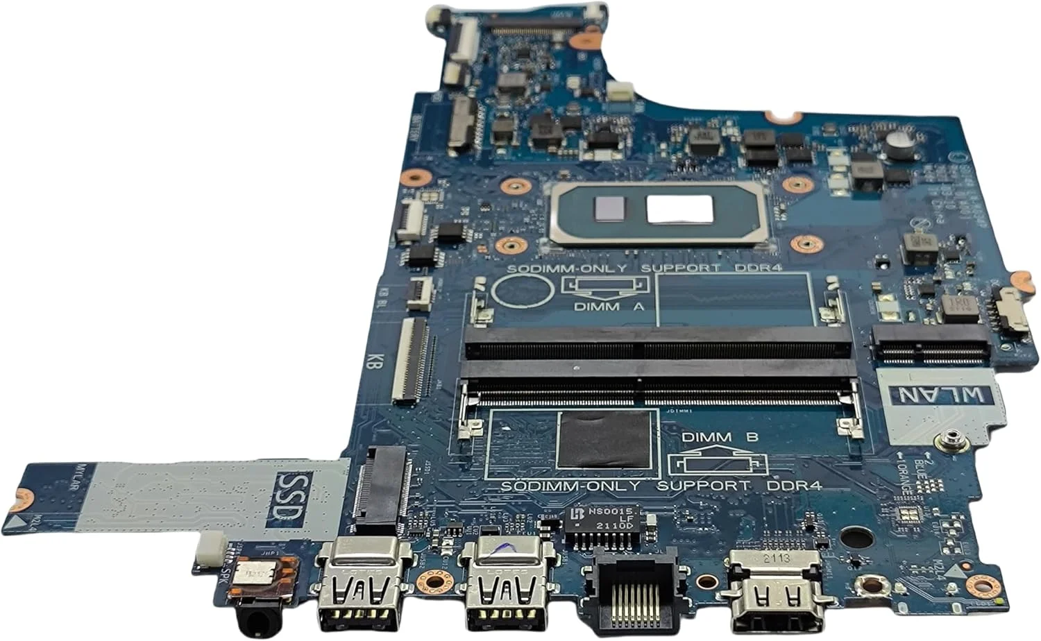 مادربرد جایگزین لپ تاپ GDI4A LA-K034P برای Dell Inspiron 3501، برد اصلی سیستم با پردازنده i3-1125G4، شماره قطعه 0YR7KH YR7KH