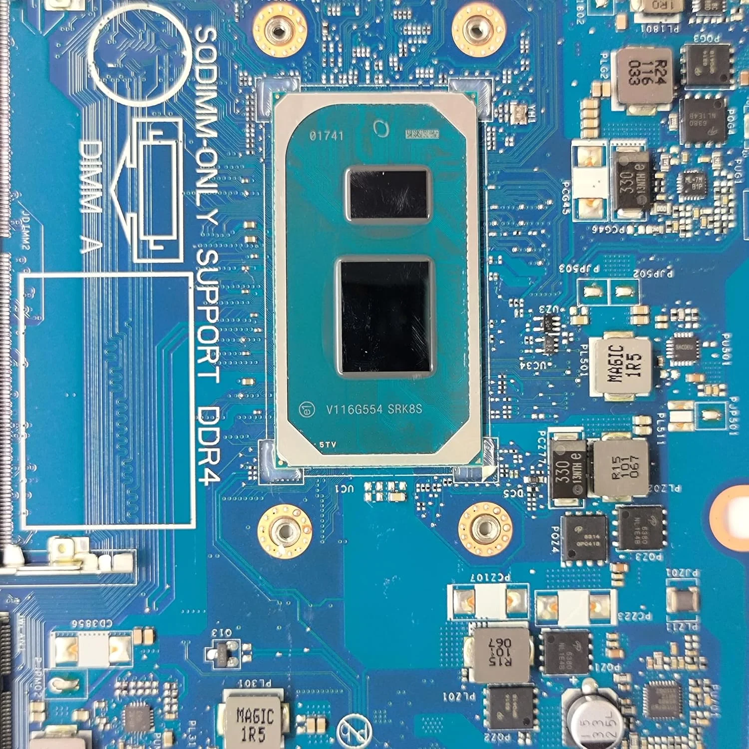 مادربرد جایگزین لپ تاپ GDI4A LA-K034P برای Dell Inspiron 3501، برد اصلی سیستم با پردازنده i3-1125G4، شماره قطعه 0YR7KH YR7KH