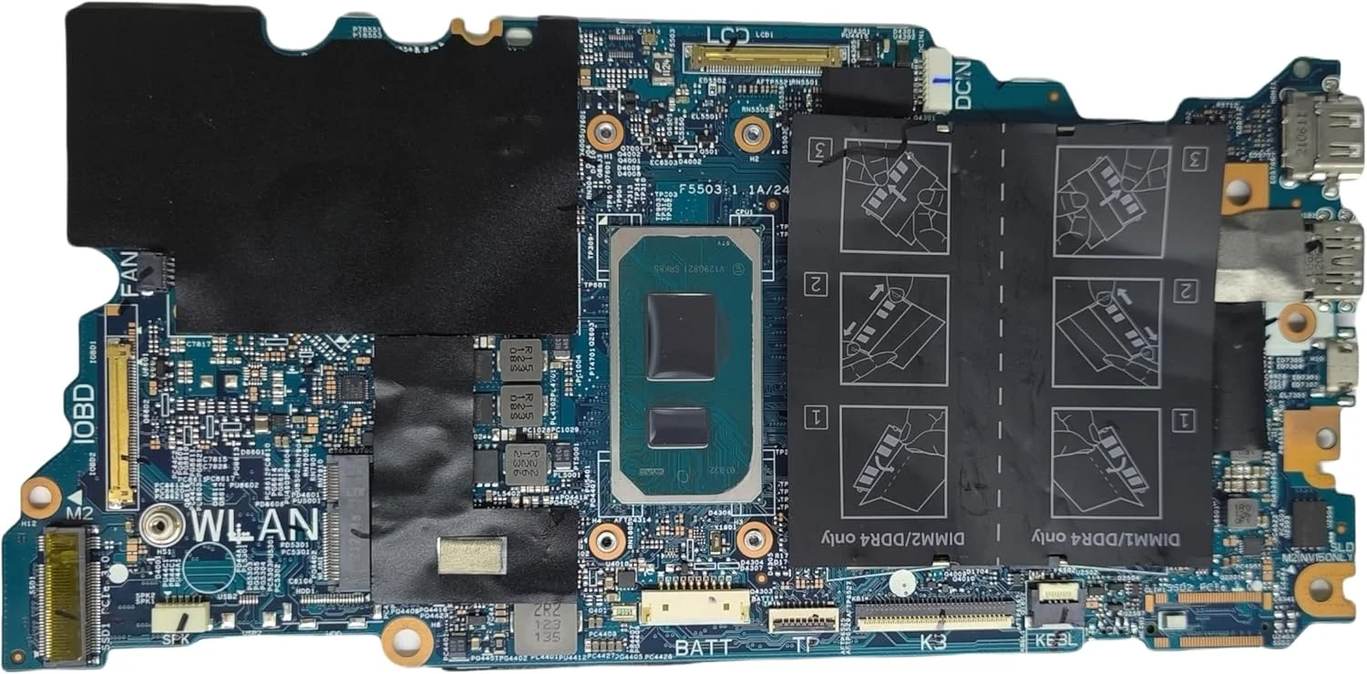 مادربرد جایگزین لپ تاپ Cyborg 14TGL 19856-1 برای Dell Inspiron 5510، برد اصلی سیستم با پردازنده i3-1125G4، شماره قطعه 0XPW9D XPW9D