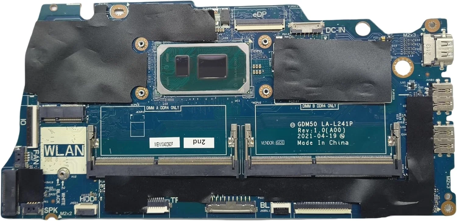 مادربرد جایگزین لپ تاپ GDM50 LA-L241P برای Dell Inspiron 15 3511، برد سیستم پردازنده i3-1125G4 مدل 0FFWCW FFWCW