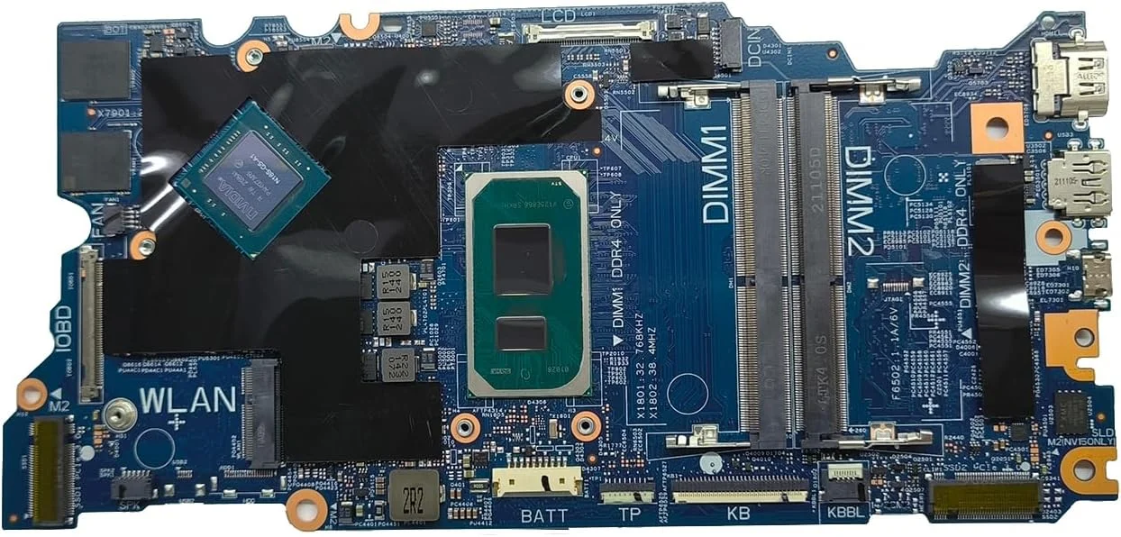 مادربرد جایگزین لپ تاپ 213111-1 Cyborg-V15 TGL New PD برای Dell Vostro 14 5410، برد سیستم با پردازنده i7-11370H و گرافیک MX450 2G، شماره قطعه 0KH8YF KH8YF