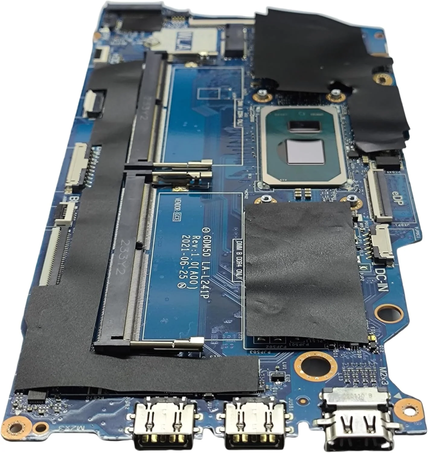 مادربرد جایگزین لپ تاپ GDM50 LA-L241P برای Dell Vostro 15 3510، برد سیستم پردازنده i3-1115G4 مدل 0XF2RM XF2RM