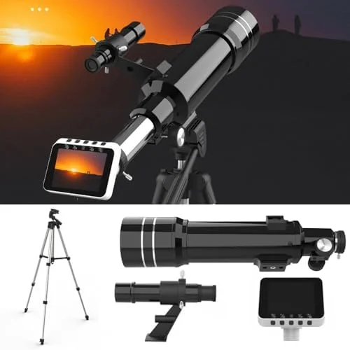 تلسکوپ نجومی مناسب برای بزرگسالان و کودکان، تلسکوپ شکستی 400/70 با سه پایه قابل تنظیم و ریموت کنترل، تلسکوپ مسافرتی قابل حمل تلسکوپ نجومی مناسب برای بزرگسالان و کودکان، تلسکوپ شکستی 400/70 با سه پایه قابل تنظیم و ریموت کنترل، تلسکوپ مسافرتی قابل حمل