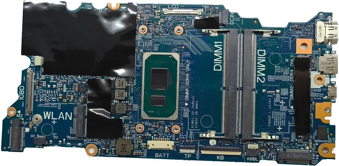 مادربرد جایگزین لپ تاپ 213111-1 Cyborg-V15 TGL New PD برای Dell Vostro 15 5510، برد اصلی سیستم با پردازنده i7-11370H، شماره قطعه 0828FX 828FX