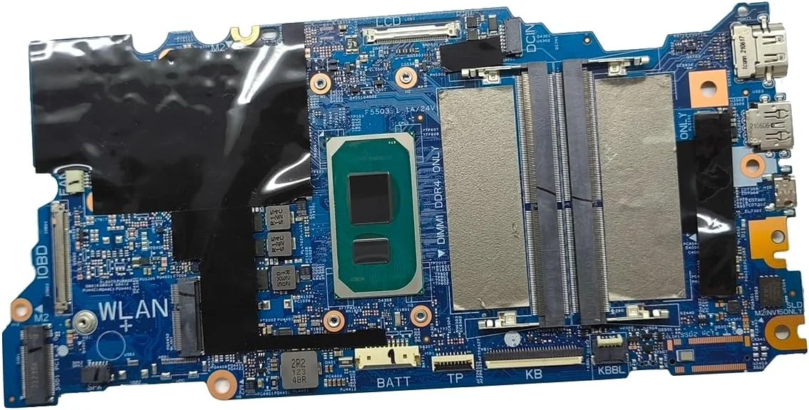 مادربرد جایگزین لپ تاپ مدل 213110-1 Cyborg-V14 TGL New PD برای Dell Vostro 15 5510، برد اصلی سیستم با پردازنده i7-11370H، شماره قطعه 0DF5Y5 DF5Y5