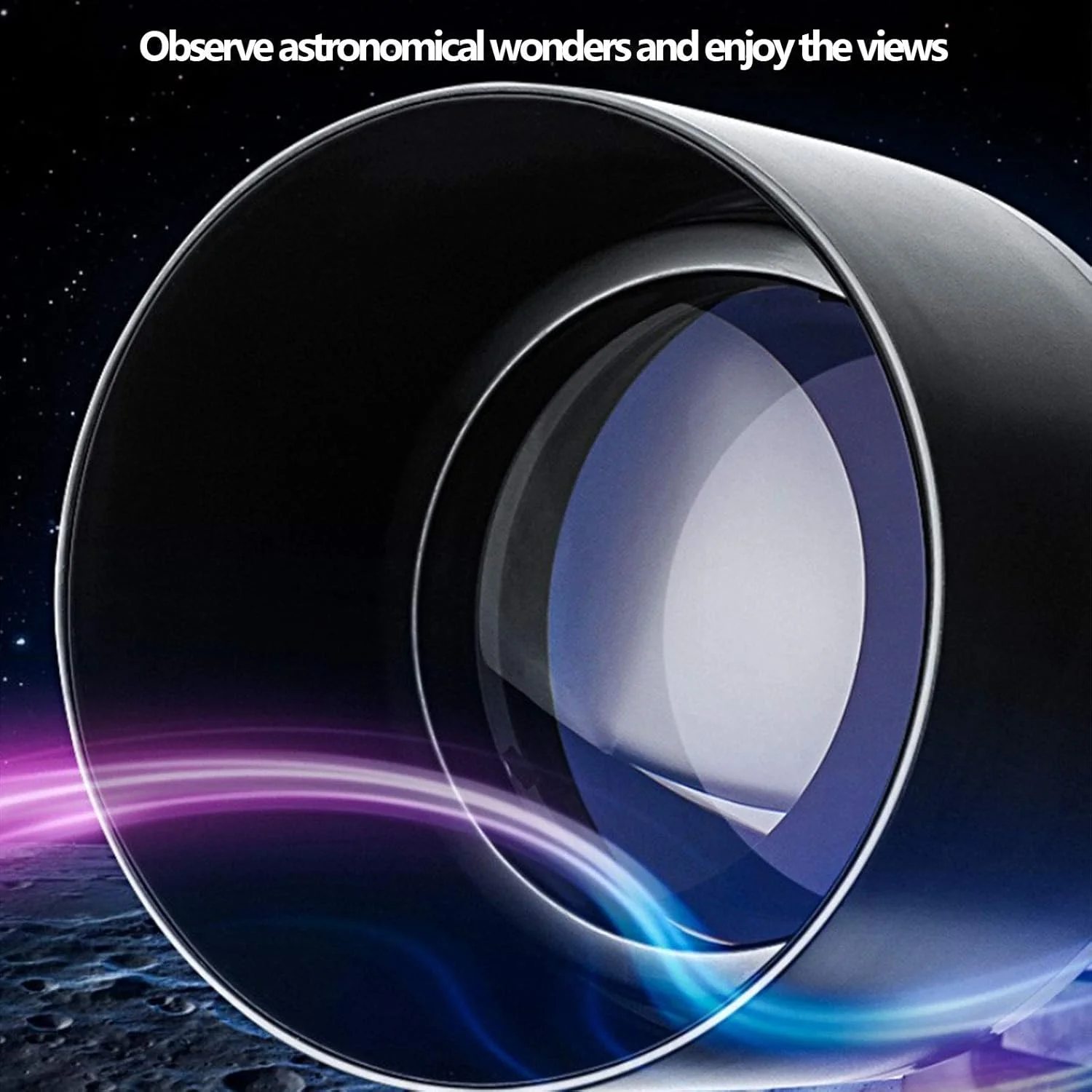 تلسکوپ نجومی با توان بالا، تلسکوپ منکسری با قابلیت بزرگنمایی ۳۳۶ برابر، تلسکوپ تک چشمی فضایی با قابلیت توسعه ۳ برابری و چند لایه