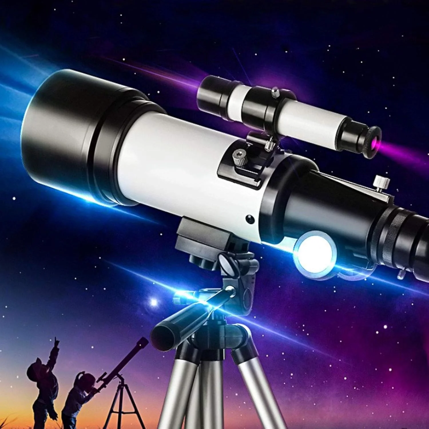 تلسکوپ نجومی با توان بالا، تلسکوپ منکسری با قابلیت بزرگنمایی ۳۳۶ برابر، تلسکوپ تک چشمی فضایی با قابلیت توسعه ۳ برابری و چند لایه