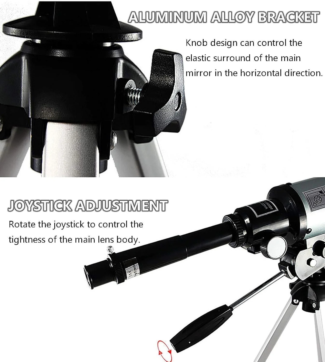 تلسکوپ نجومی مناسب، تلسکوپ بازتابی حرفه ای مناسب، تلسکوپ شکستی 70 میلی متری قابل حمل مناسب برای مبتدیان و ، چشمی K20/k6