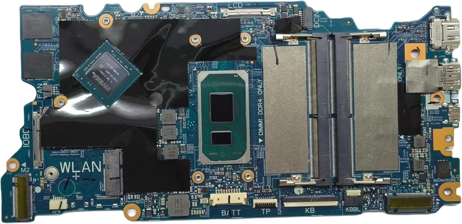 مادربرد جایگزین لپ تاپ 213109-1 Cyborg-N15 TGL New PD برای Dell Inspiron 5510، پردازنده i7-11390H، رم گرافیک MX450 2G، شماره قطعه 0XWV9T XWV9T