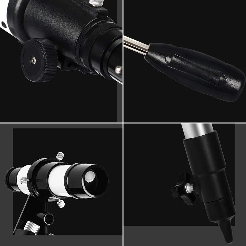 تلسکوپ شکستنی نجومی، تلسکوپ مسافرتی با کیف حمل، شکستنی قابل حمل با سه پایه، برای کودکان، بزرگسالان و مبتدیان