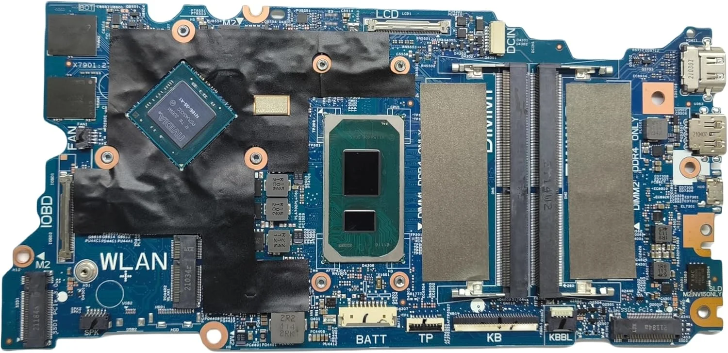 مادربرد جایگزین لپ تاپ 213109-1 Cyborg-N15 TGL New PD برای Dell inspiron 5510، برد اصلی سیستم با پردازنده i7-11390H و کارت گرافیک MX450 2G VRAM، شماره قطعه 0NWYVJ NWYVJ مادربرد جایگزین لپ تاپ 213109-1 Cyborg-N15 TGL New PD برای Dell inspiron 5510، برد اصلی سیستم با پردازنده i7-11390H و کارت گرافیک MX450 2G VRAM، شماره قطعه 0NWYVJ NWYVJ