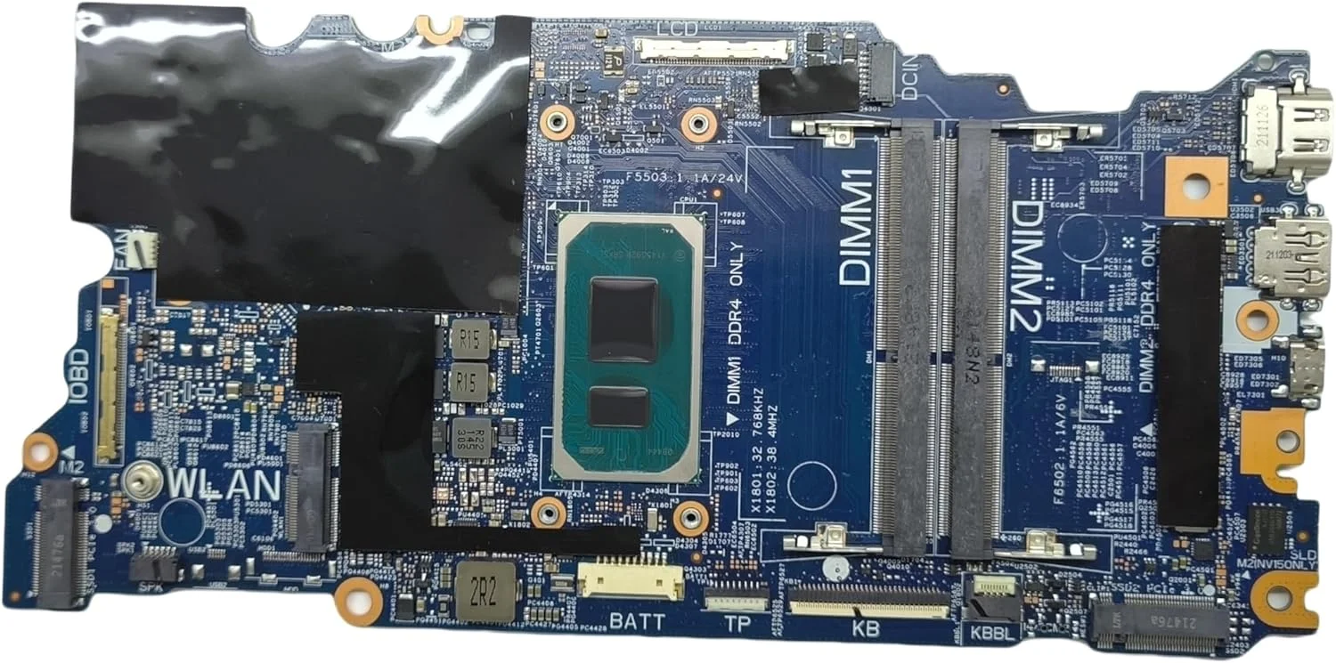 مادربرد جایگزین لپ تاپ Cyborg-N15 MB TGL 203067-1 برای Dell Inspiron 5510، برد اصلی سیستم با پردازنده i7-11390H، شماره قطعه 0C7MPR C7MPR