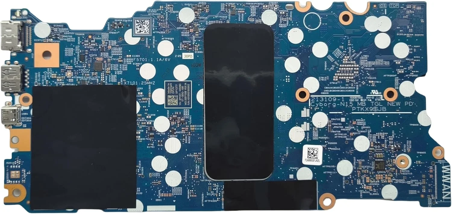مادربرد جایگزین لپ تاپ 213109-1 Cyborg-N15 TGL New PD برای Dell inspiron 5418، برد اصلی سیستم با پردازنده i7-11390H، شماره قطعه 0PY3TF PY3TF