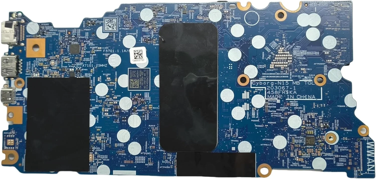 مادربرد جایگزین لپ تاپ Cyborg-N15 TGL 203067-1 برای Dell Inspiron 5410، برد اصلی سیستم با پردازنده i7-11370H، شماره قطعه 0W2RXY W2RXY