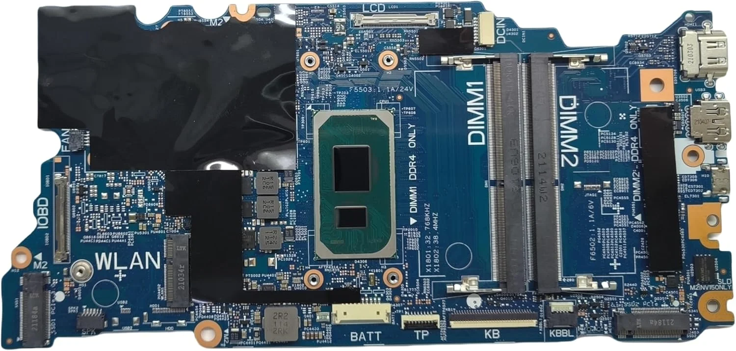مادربرد جایگزین لپ تاپ 213109-1 Cyborg-N15 TGL New PD برای Dell inspiron 5418، برد اصلی سیستم با پردازنده i5-11320H، شماره قطعه 0MWM5R MWM5R