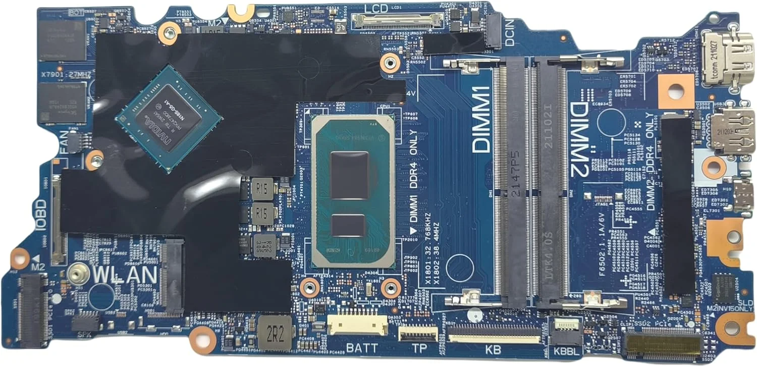 مادربرد جایگزین لپ تاپ Cyborg-N15 TGL 203067-1 برای Dell Inspiron 5410، برد اصلی سیستم با پردازنده i7-11370H و گرافیک MX450 2G، شماره قطعه 0NMDW6 NMDW6 مادربرد جایگزین لپ تاپ Cyborg-N15 TGL 203067-1 برای Dell Inspiron 5410، برد اصلی سیستم با پردازنده i7-11370H و گرافیک MX450 2G، شماره قطعه 0NMDW6 NMDW6