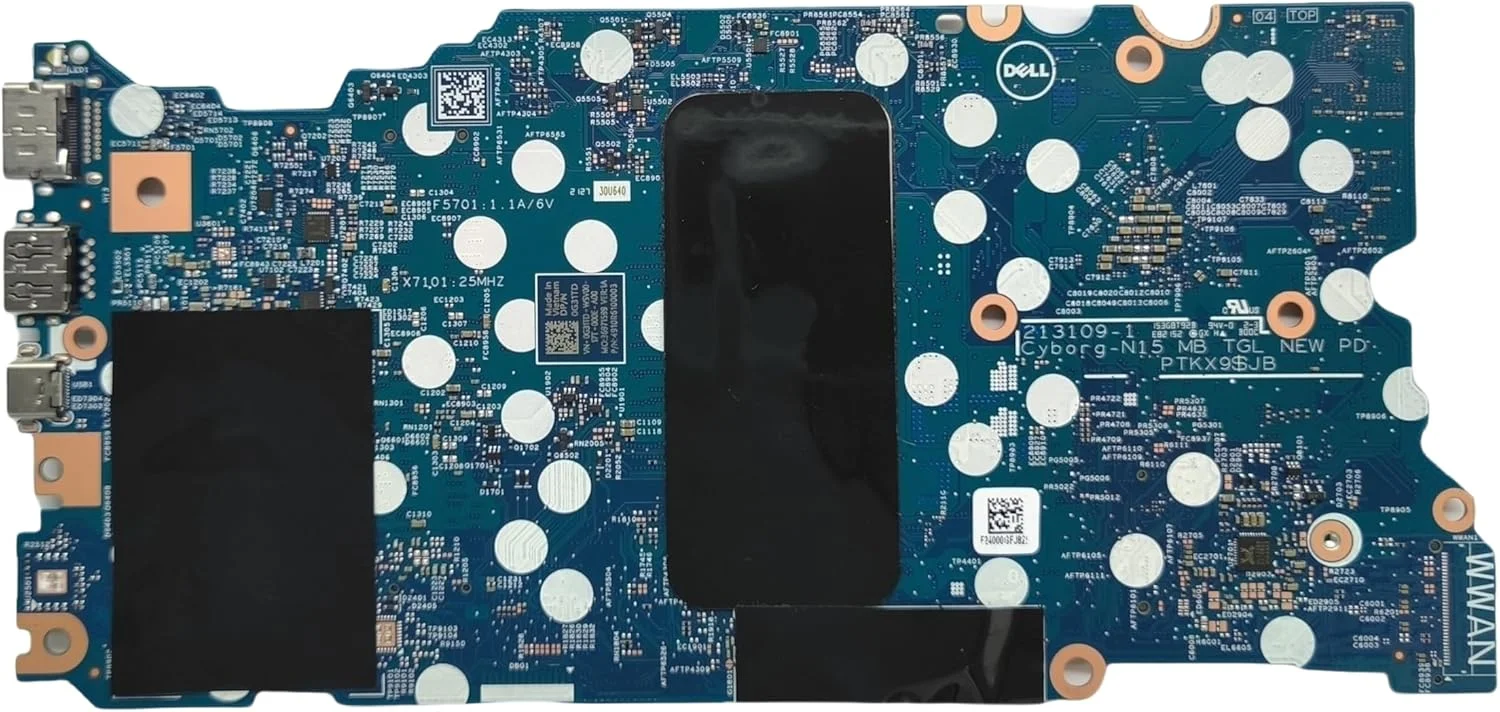 مادربرد جایگزین لپ تاپ 213109-1 Cyborg-N15 TGL New PD برای Dell inspiron 5418، برد اصلی سیستم با پردازنده i5-11320H و کارت گرافیک MX450 2G VRAM، شماره قطعه 0G31TD G31TD