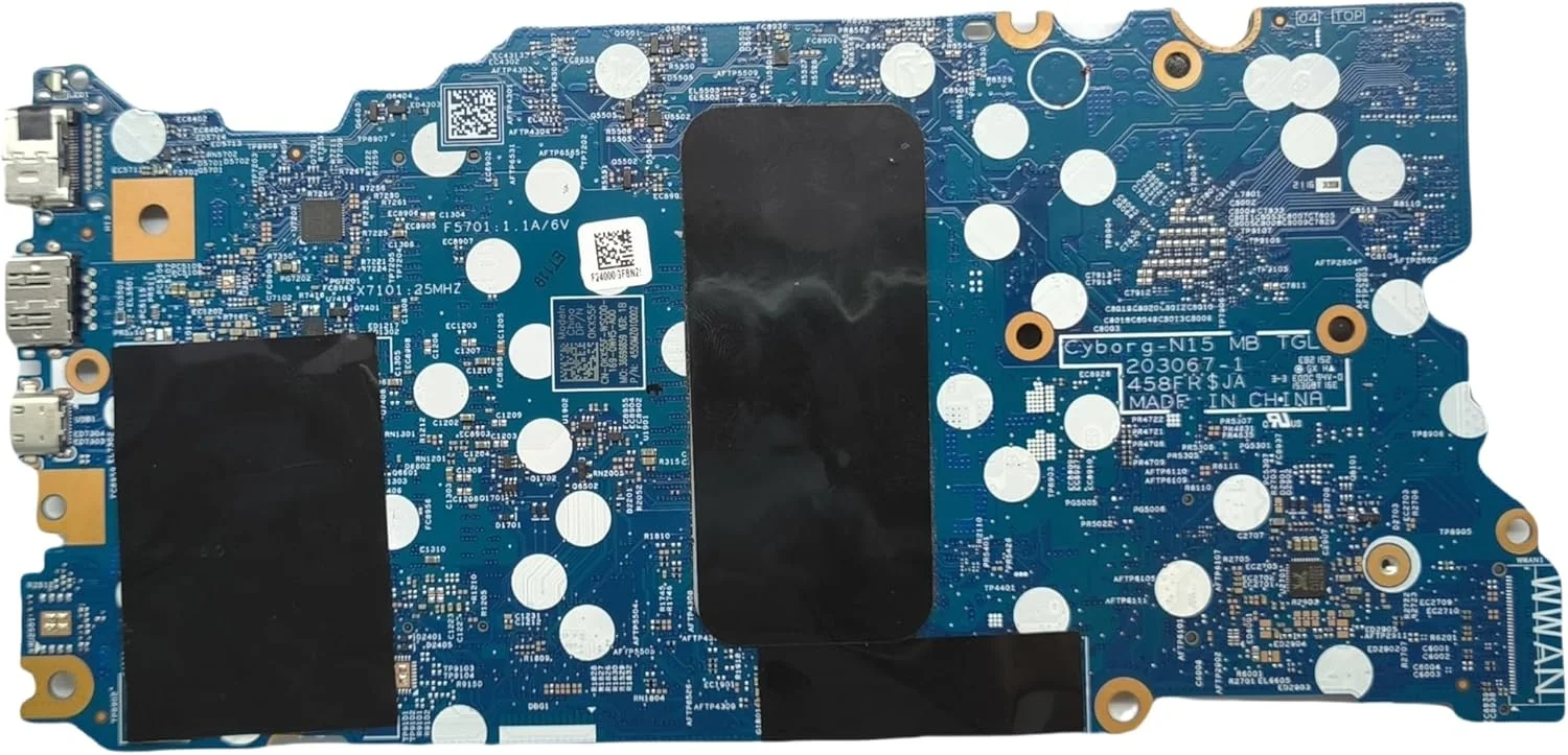 مادربرد جایگزین لپ تاپ Cyborg-N15 TGL 203067-1 برای Dell Inspiron 5510، برد اصلی سیستم با پردازنده i5-11300H، شماره قطعه 0KX55F KX55F